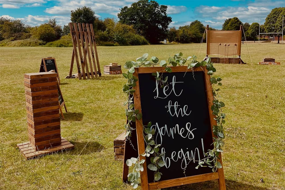 Giant Garden Games Hire At Long Eaton Rugby Club, Derbyshire