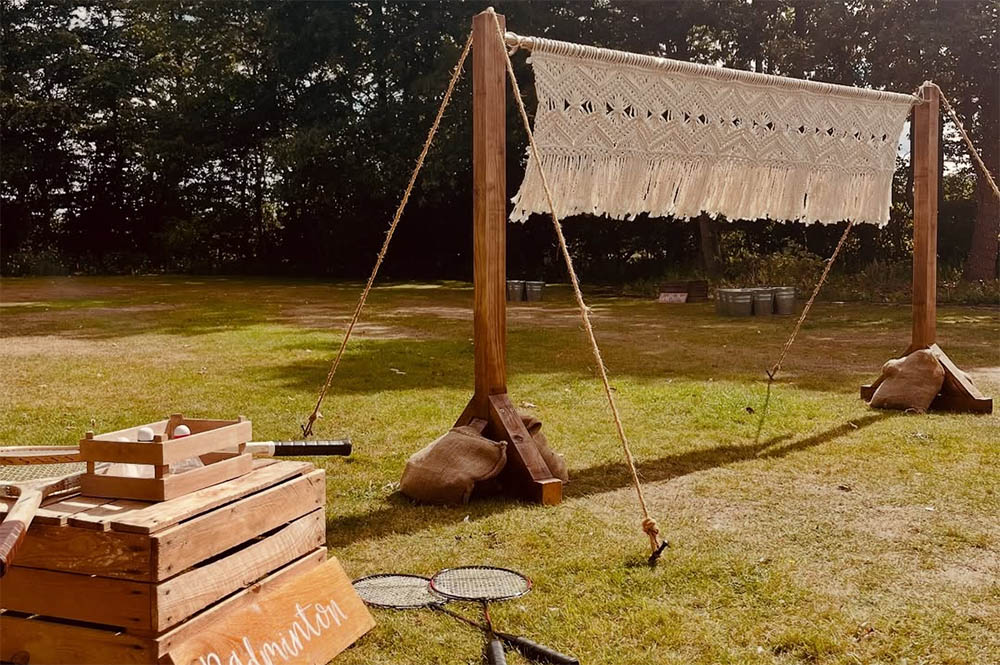 Vintage Badminton Hire At Cockliffe Country House, Nottinghamshire