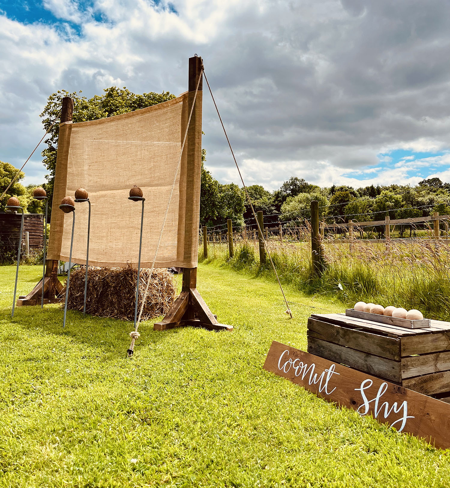 Coconut Shy Hire - Giant Garden Games