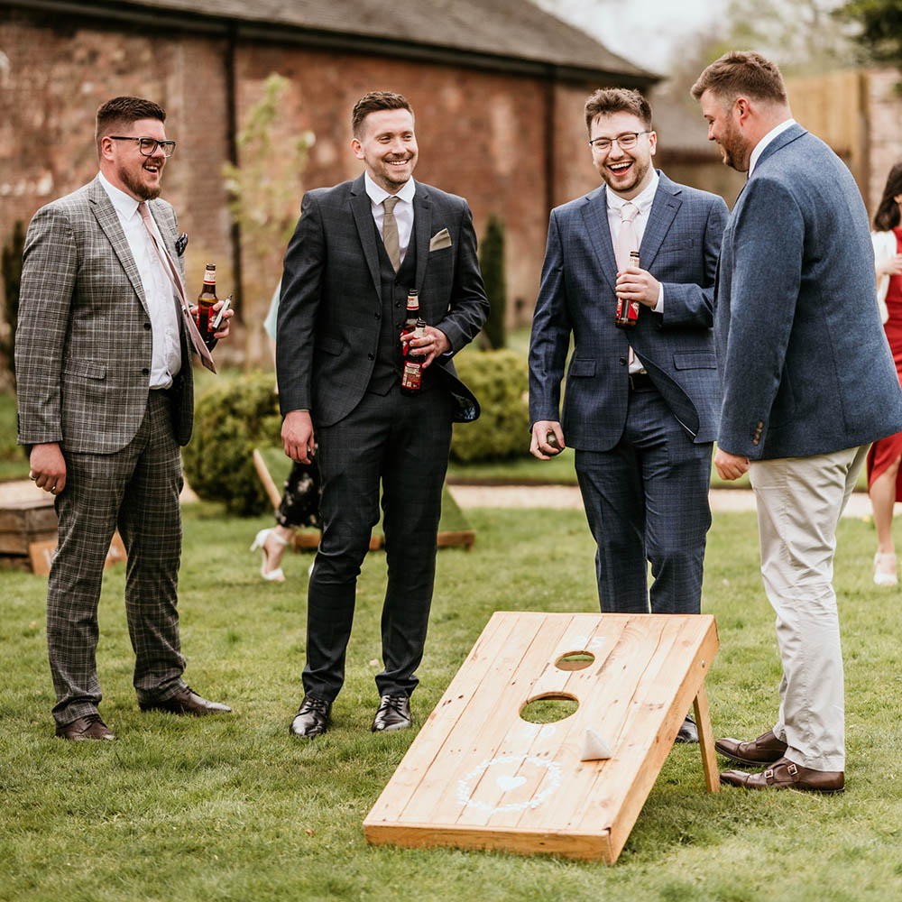 Giant Garden Games hire at a wedding