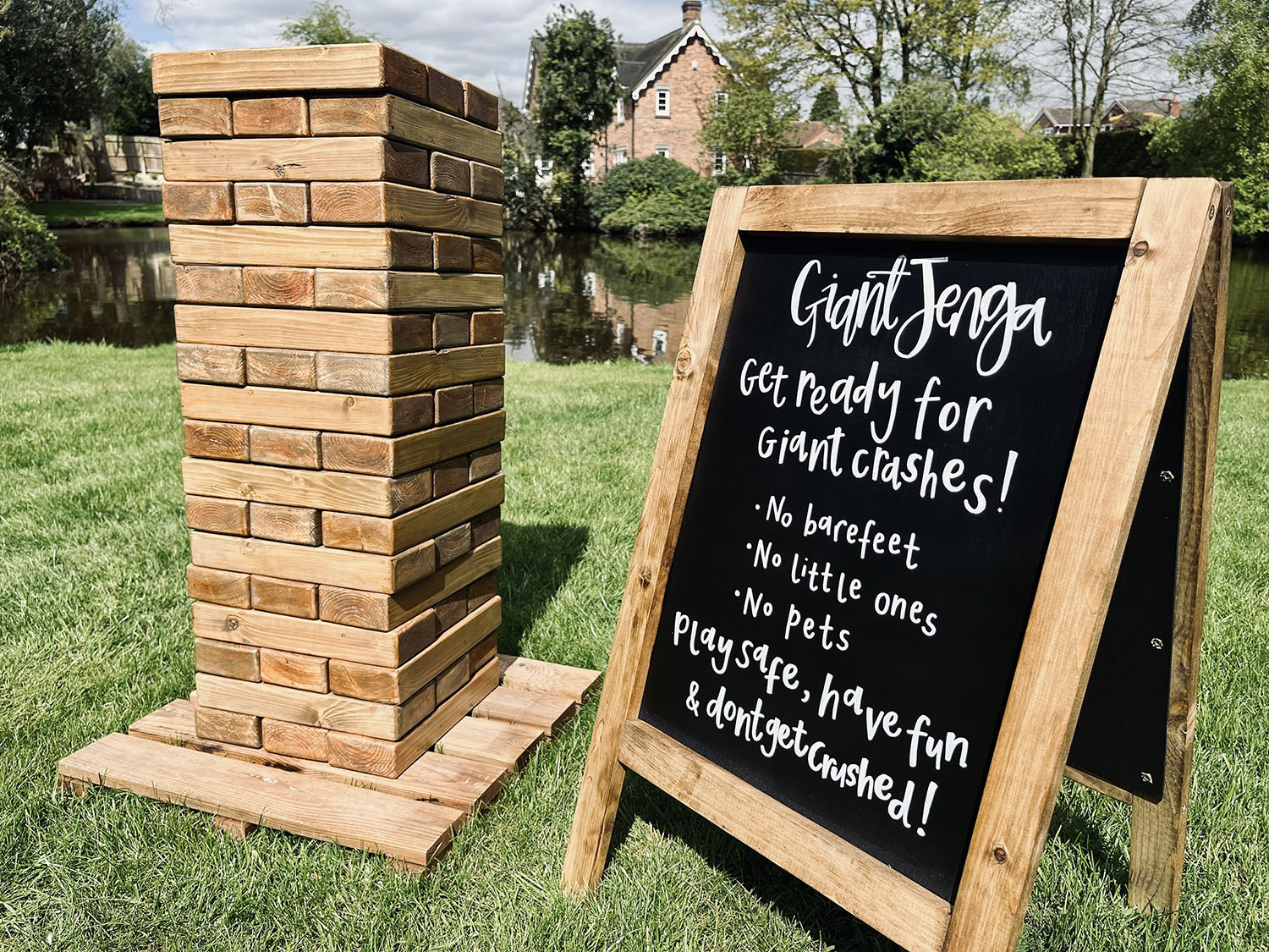 Giant Jenga Hire - Giant Garden Games