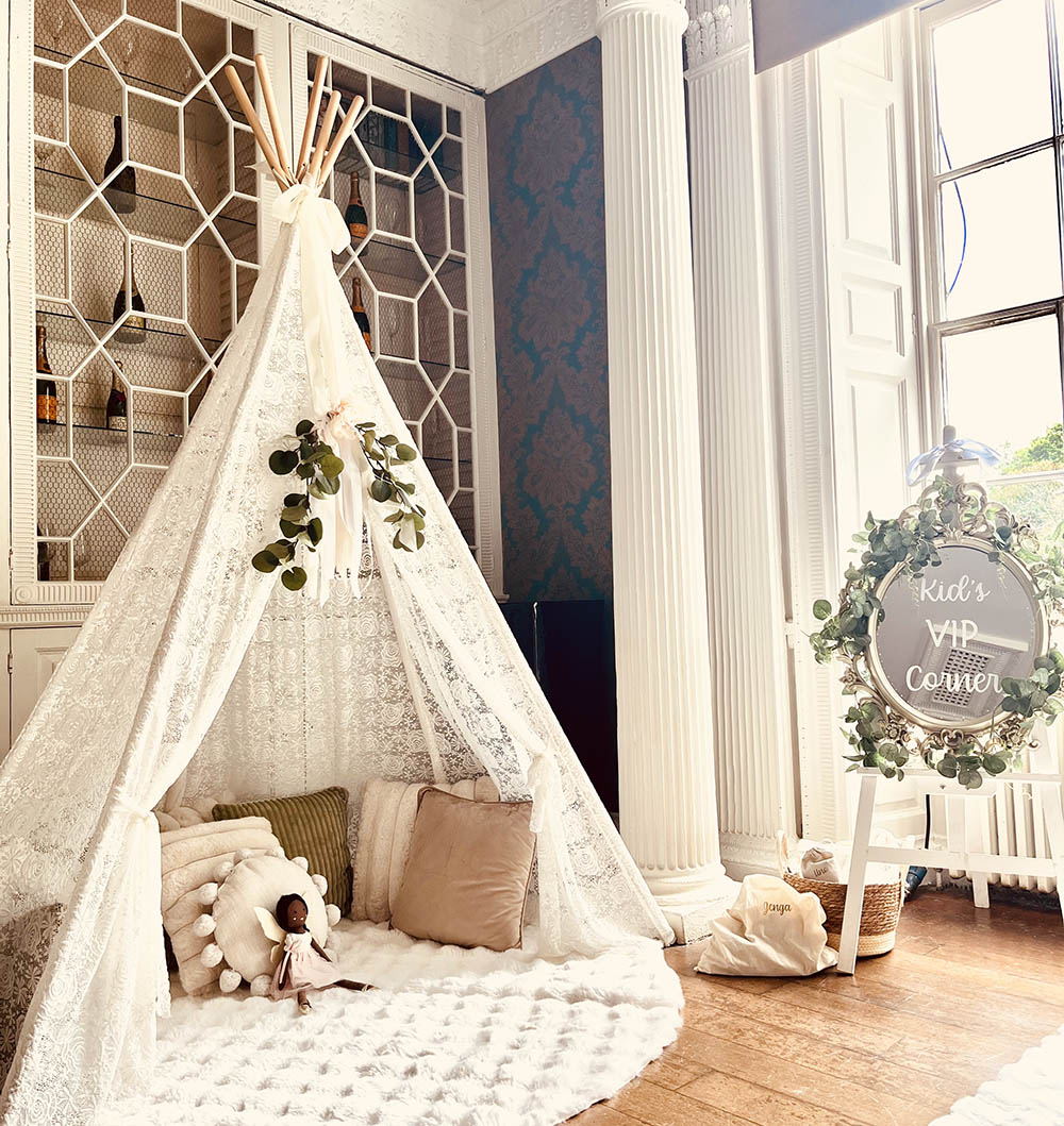 Kids Bespoke VIP Wedding Corners For Hire, Leicestershire