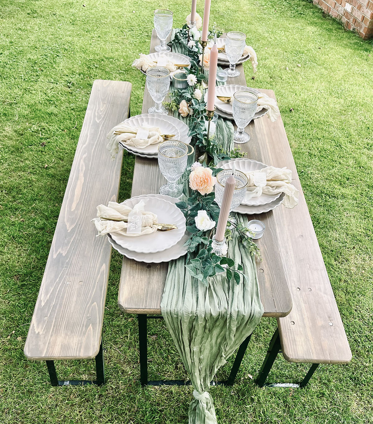 Rustic Table and Bench Hire