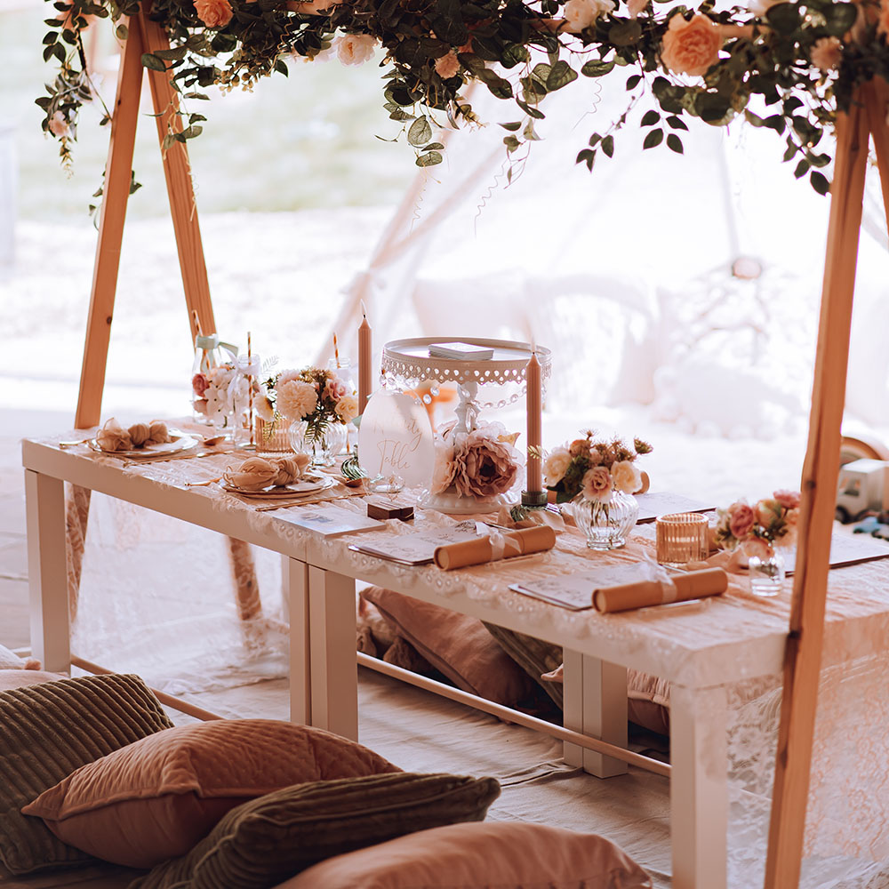 Kids activity book for wedding corner.