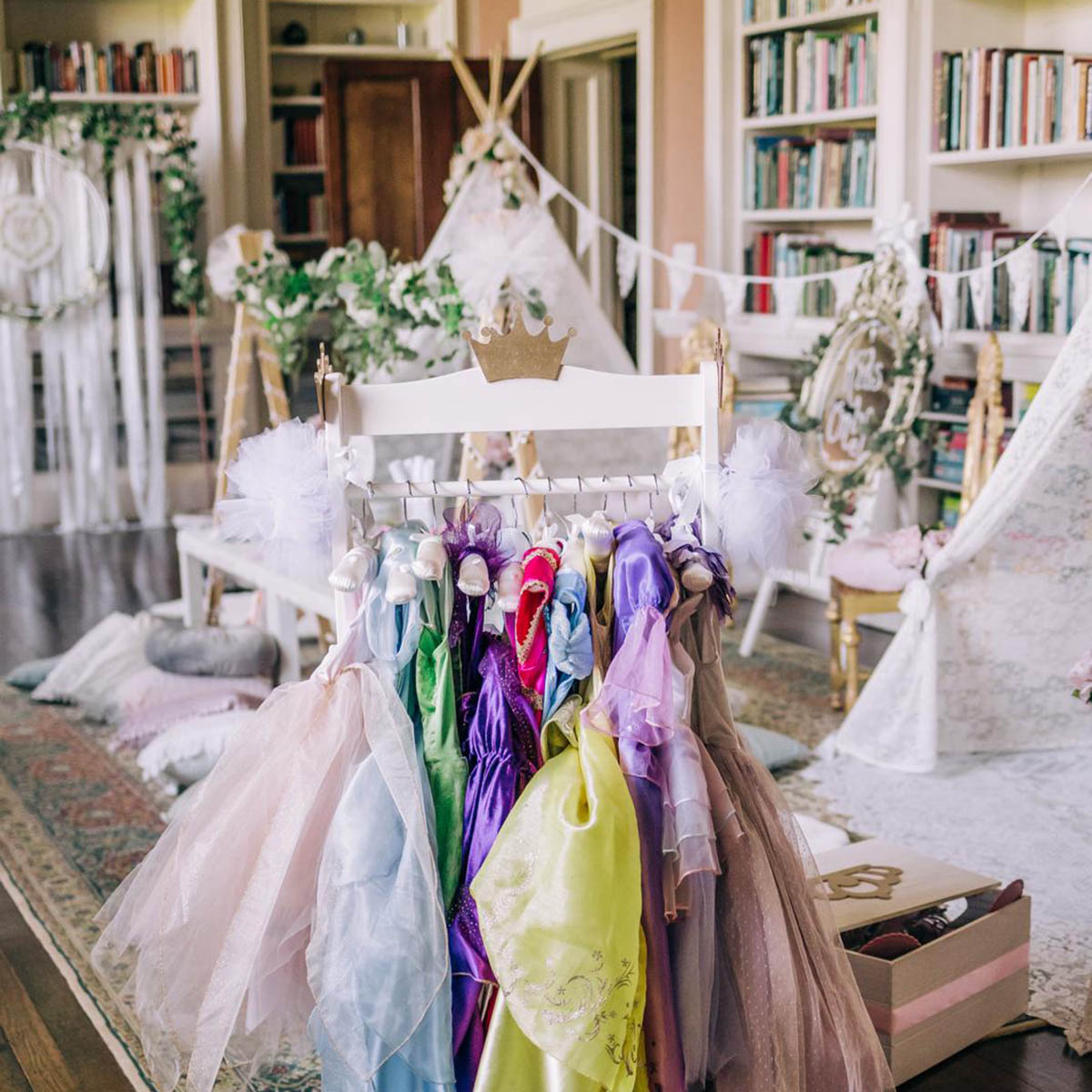 Luxury wedding corner for kids at a country wedding venue