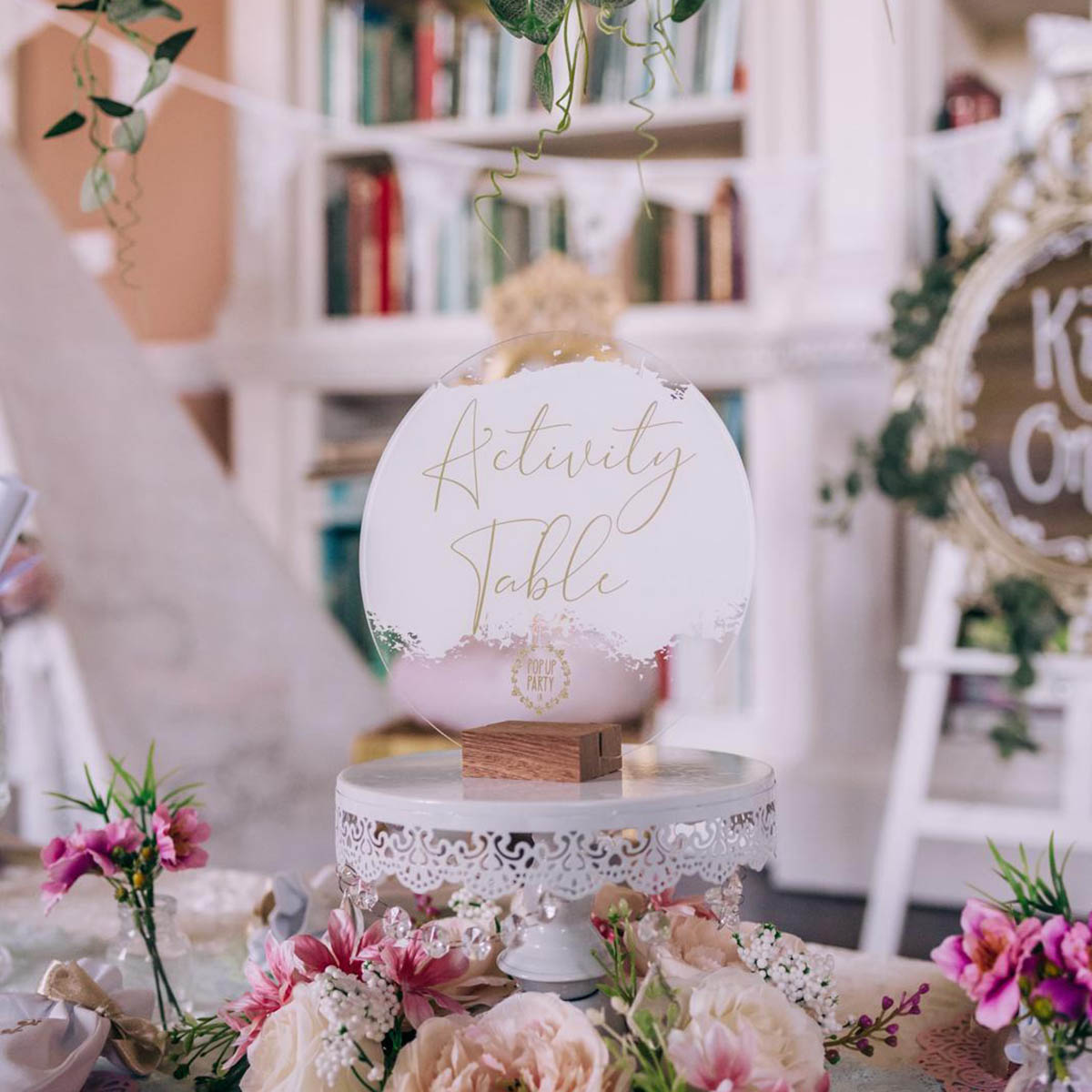 Children's wedding corner at a wedding