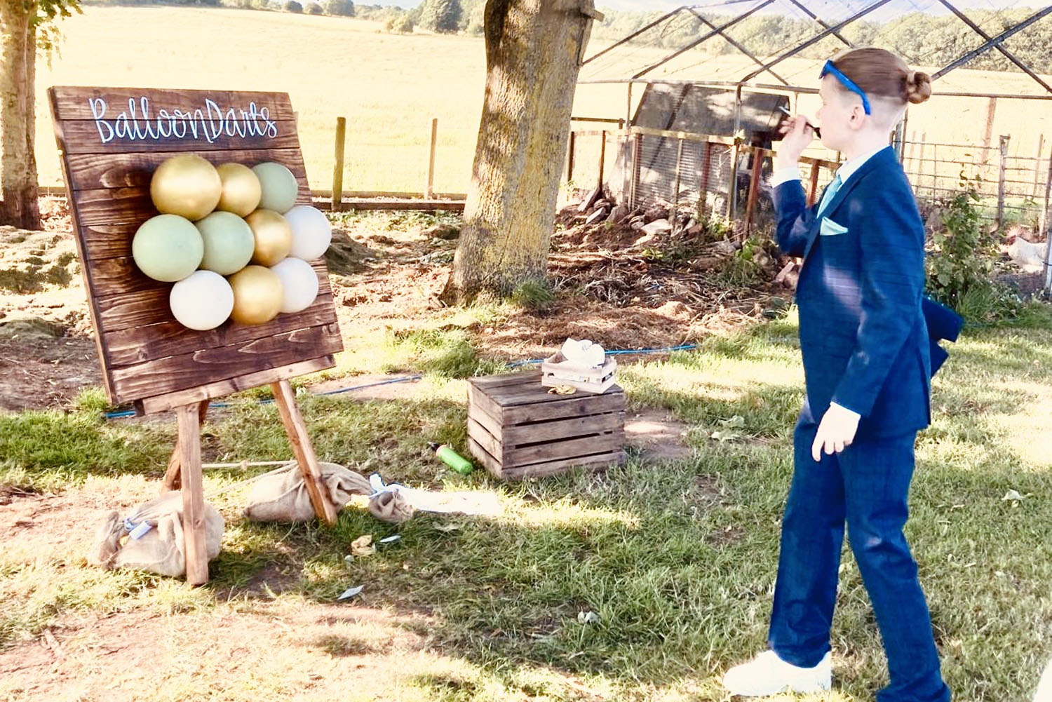 Balloon Darts at Wedding